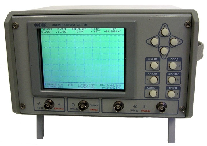 Осциллограф демонстрационный двухканальный (приставка к телевизору) купить по цене руб.